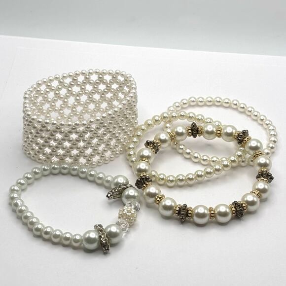 Vintage Pearl Bracelet Bundle - Picture 3 of 3